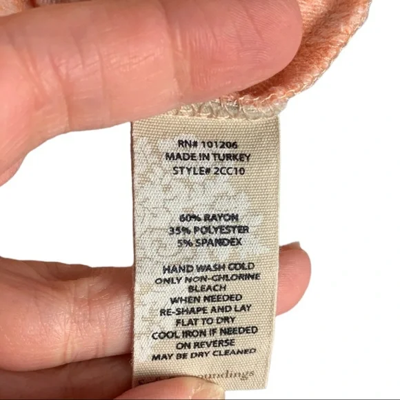 Soft Surroundings Zipper Knit Wrap Sweater | Orange | Women’s XS - Picture 5 of 7